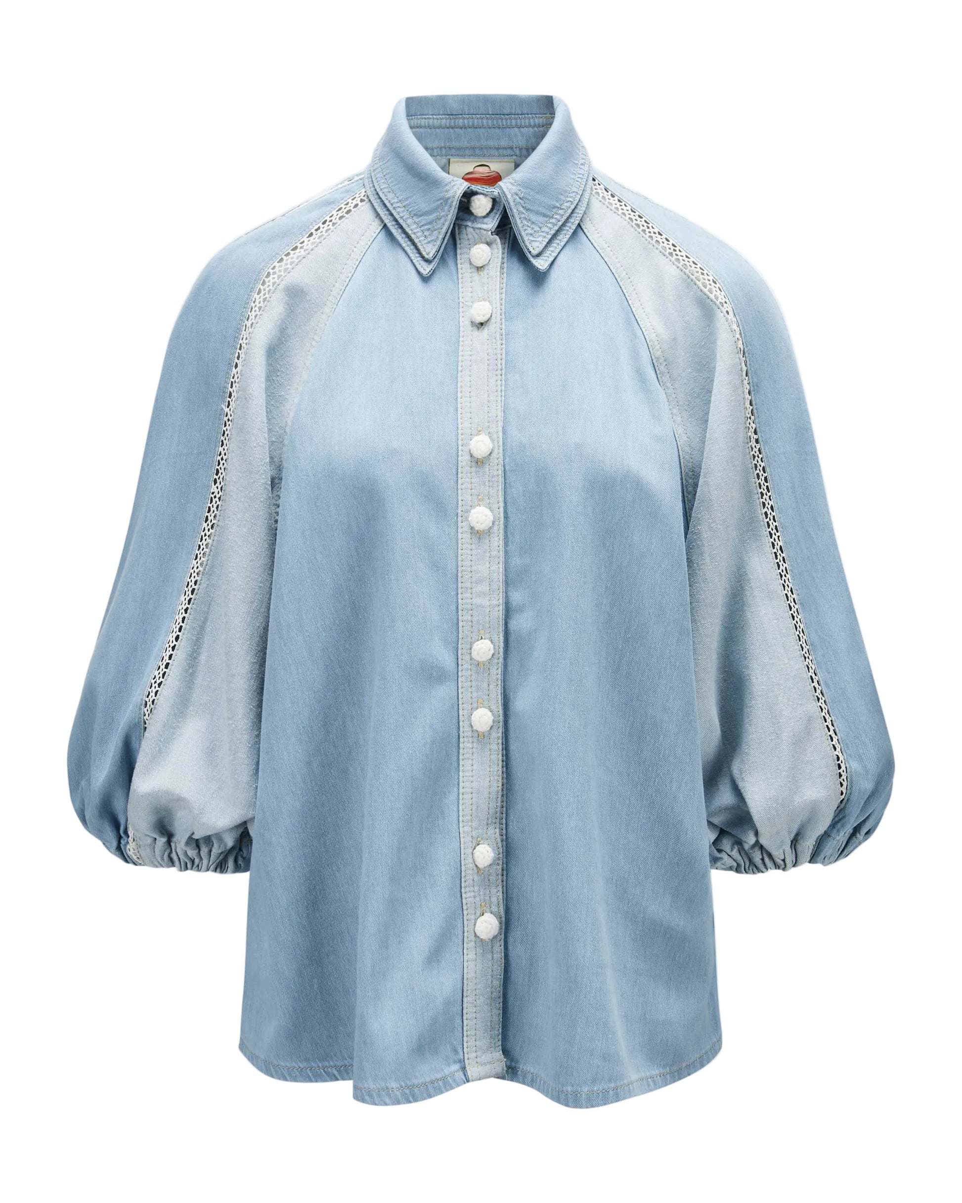 Blouse denim tree color
