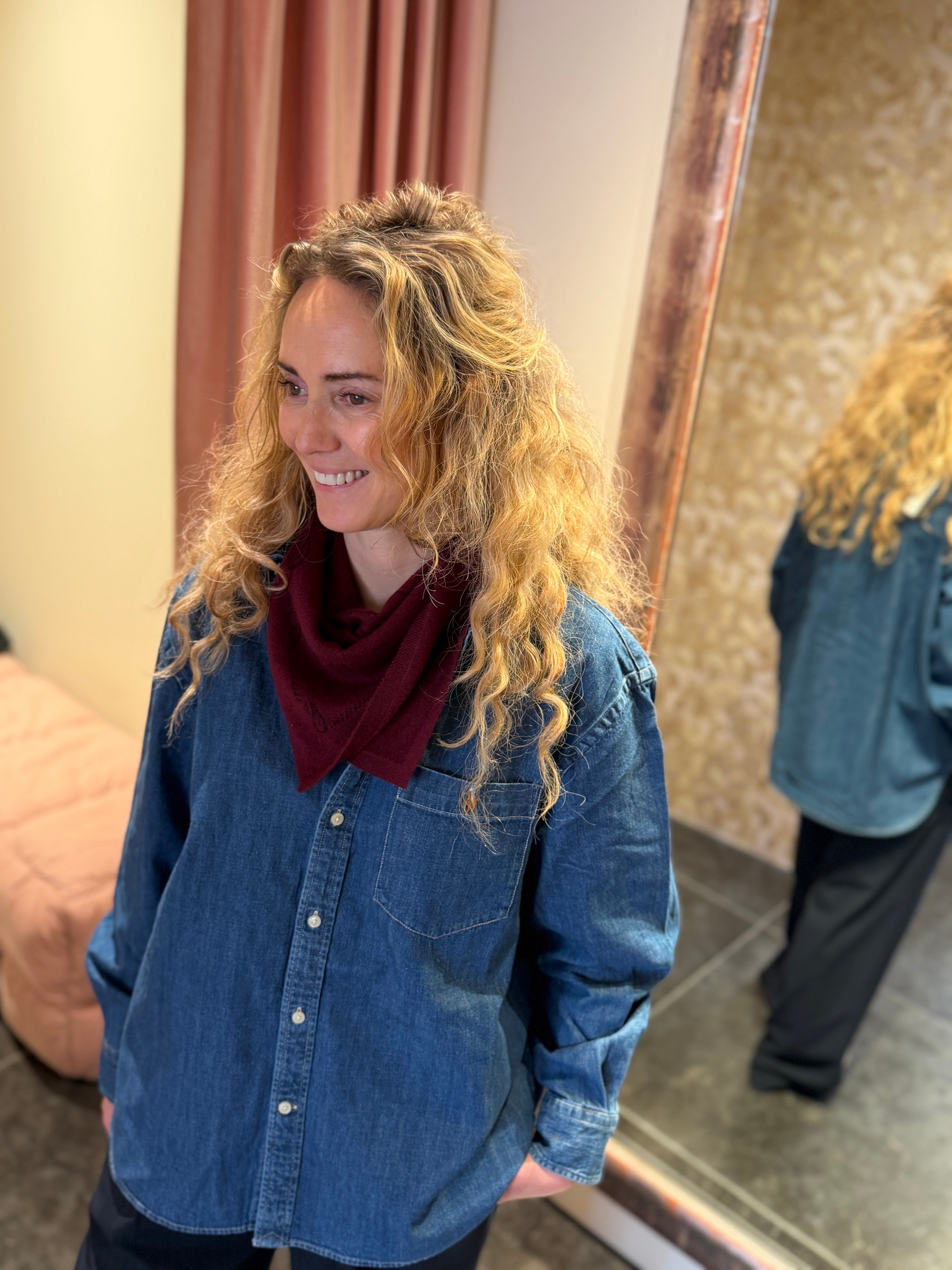 Image of Bandana Annabelle cashmere burgundy