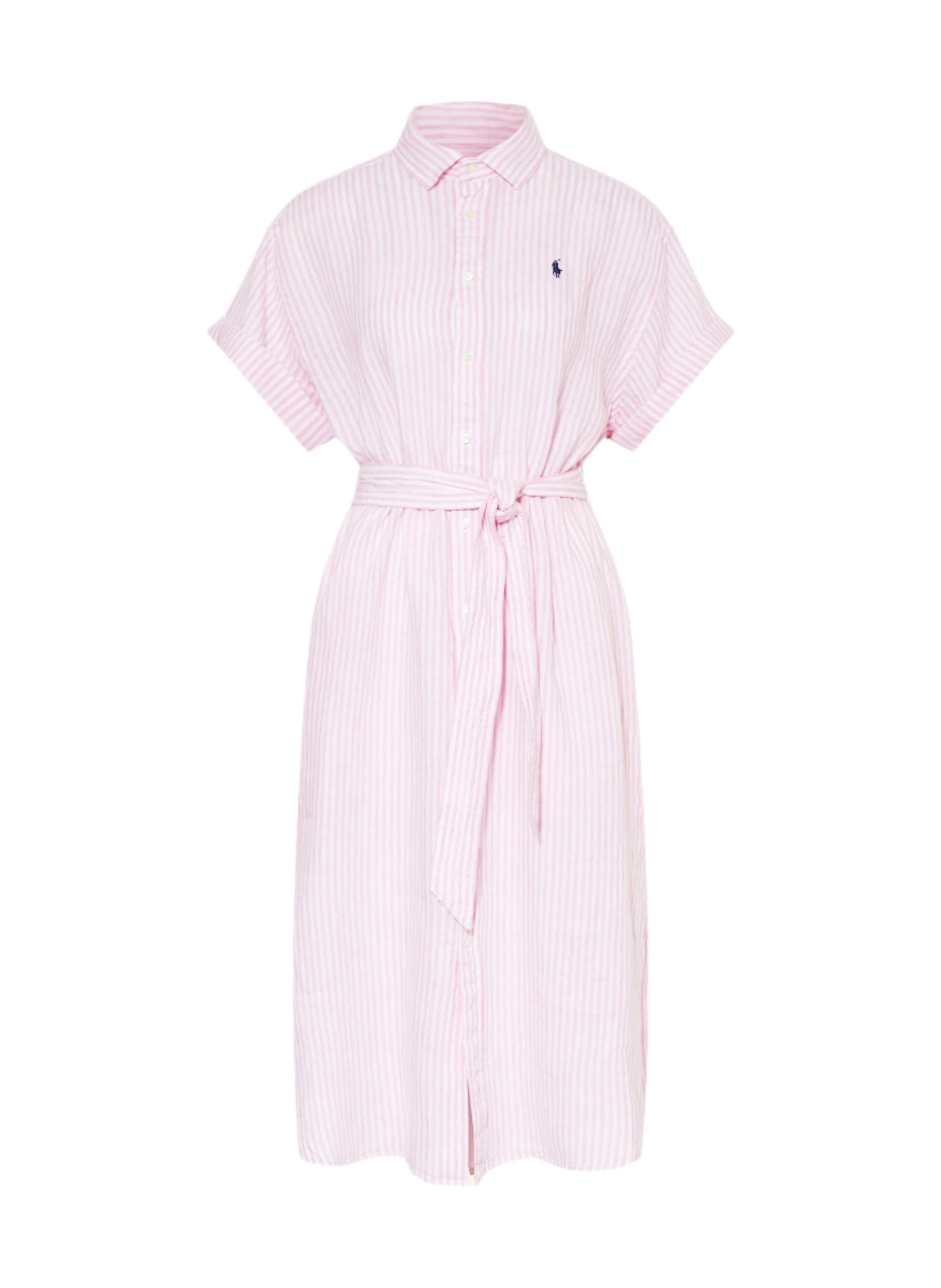 Image of Dress polo pink striped