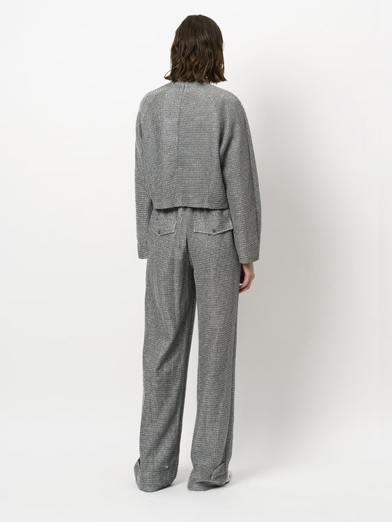 Pants Aremi structured silver