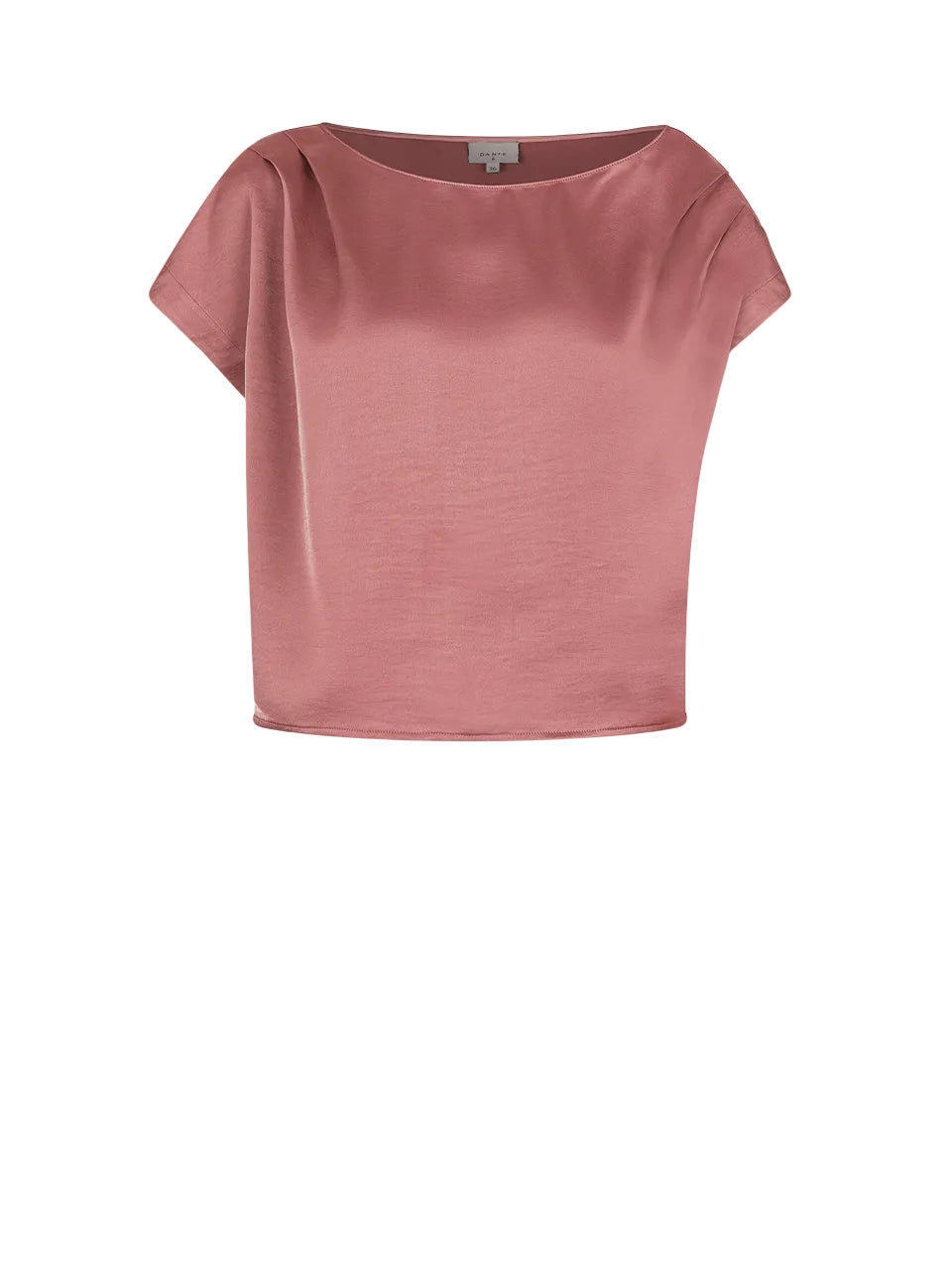 Blouse Drapey satin coral blush