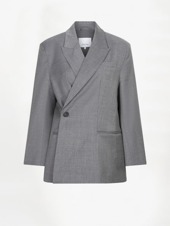 Image of Blazer Bolton wrap grey melange