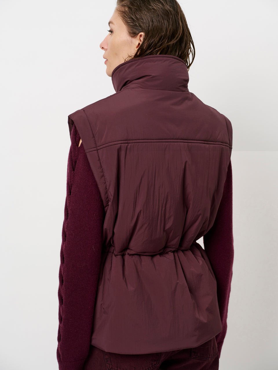 Image of Jacket Blair pubber mulberry red
