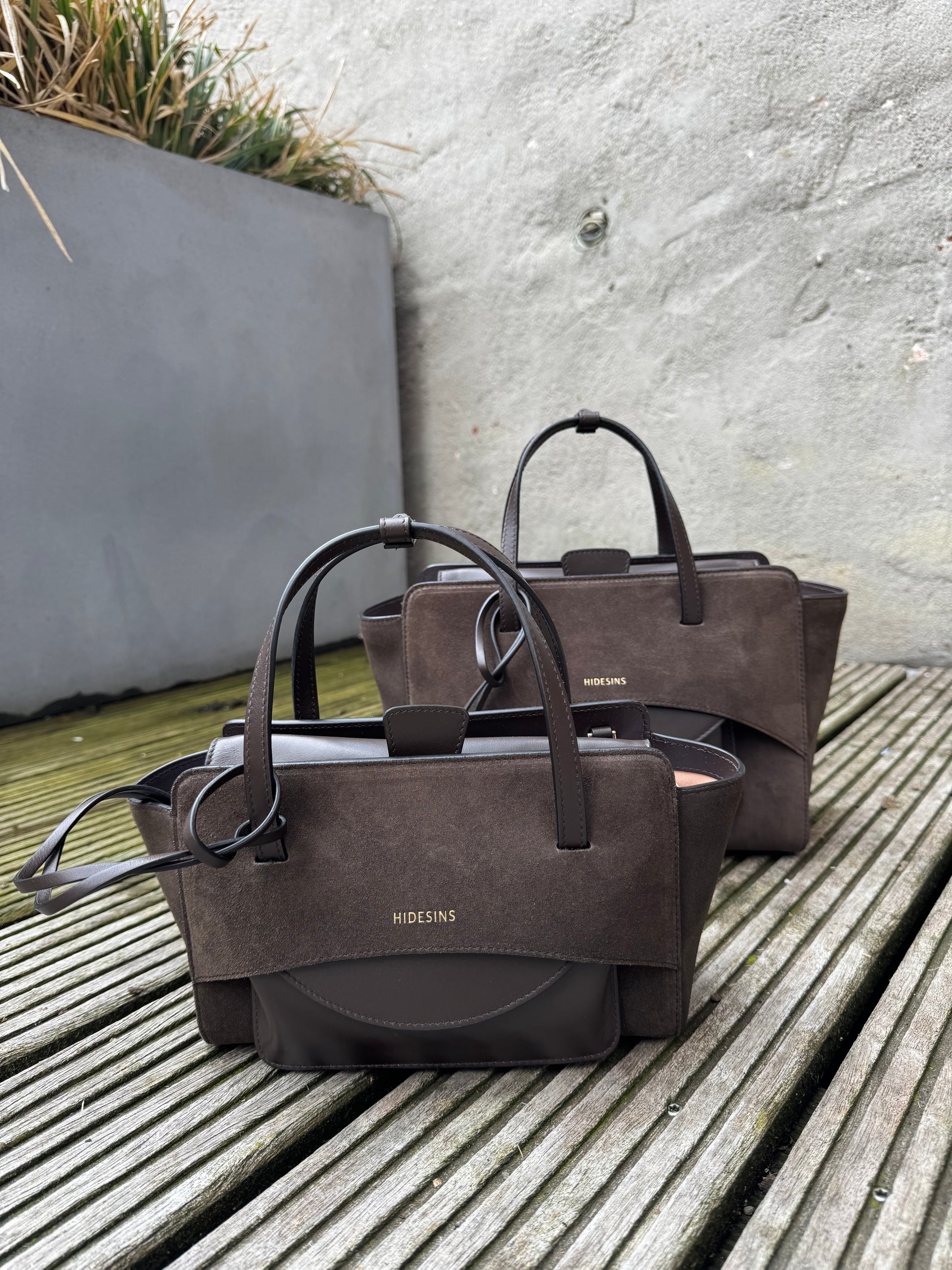 Bag Flap S suede t.moro