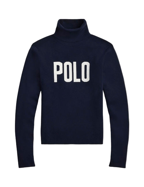 Collar navy logo white