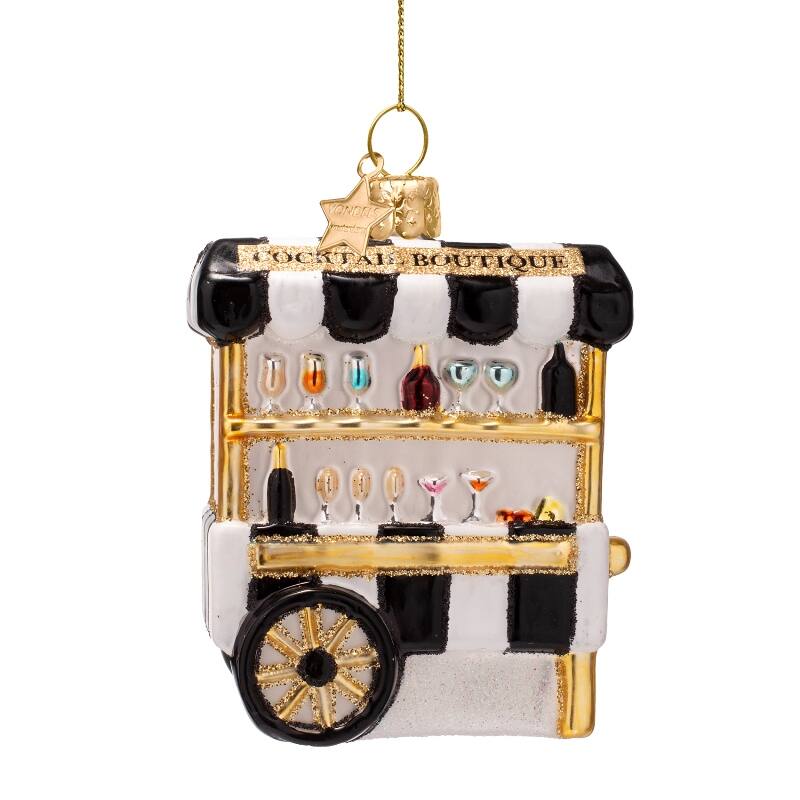 Kersthanger multicolor cocktail boutique H8cm