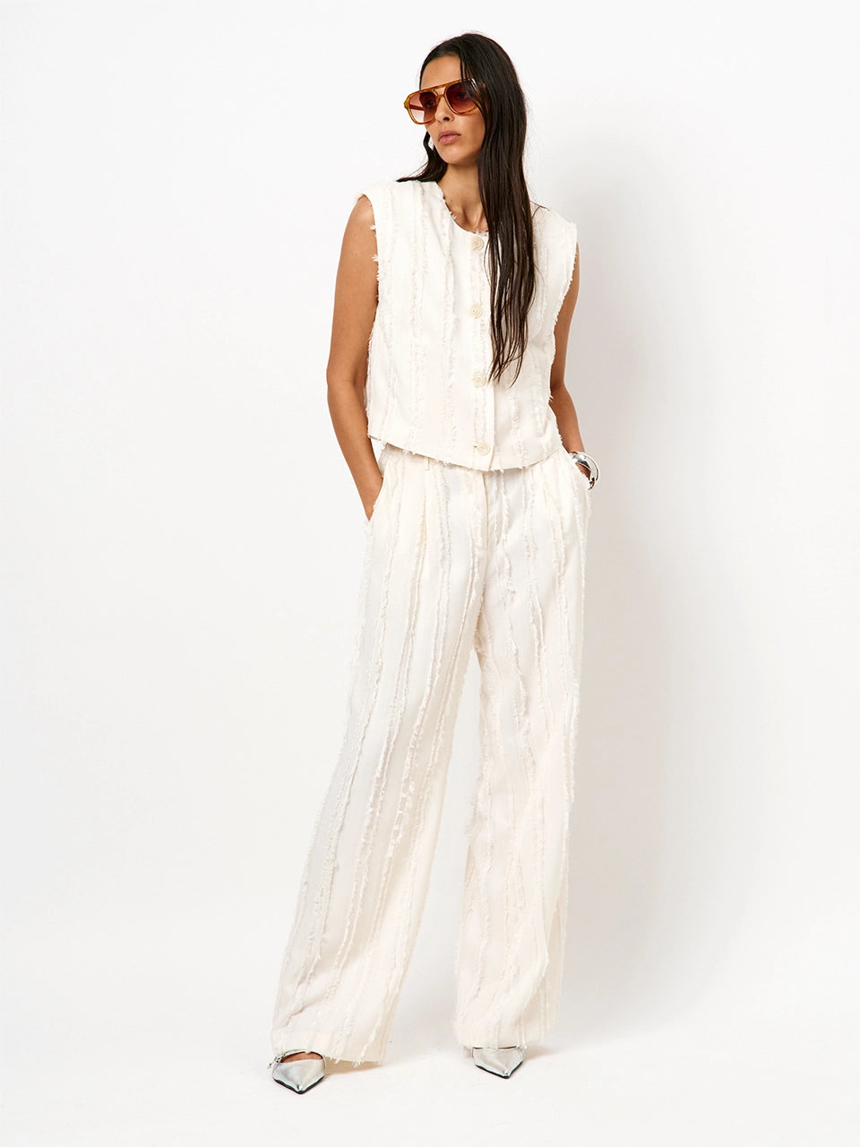 Pants Jules coupe cream