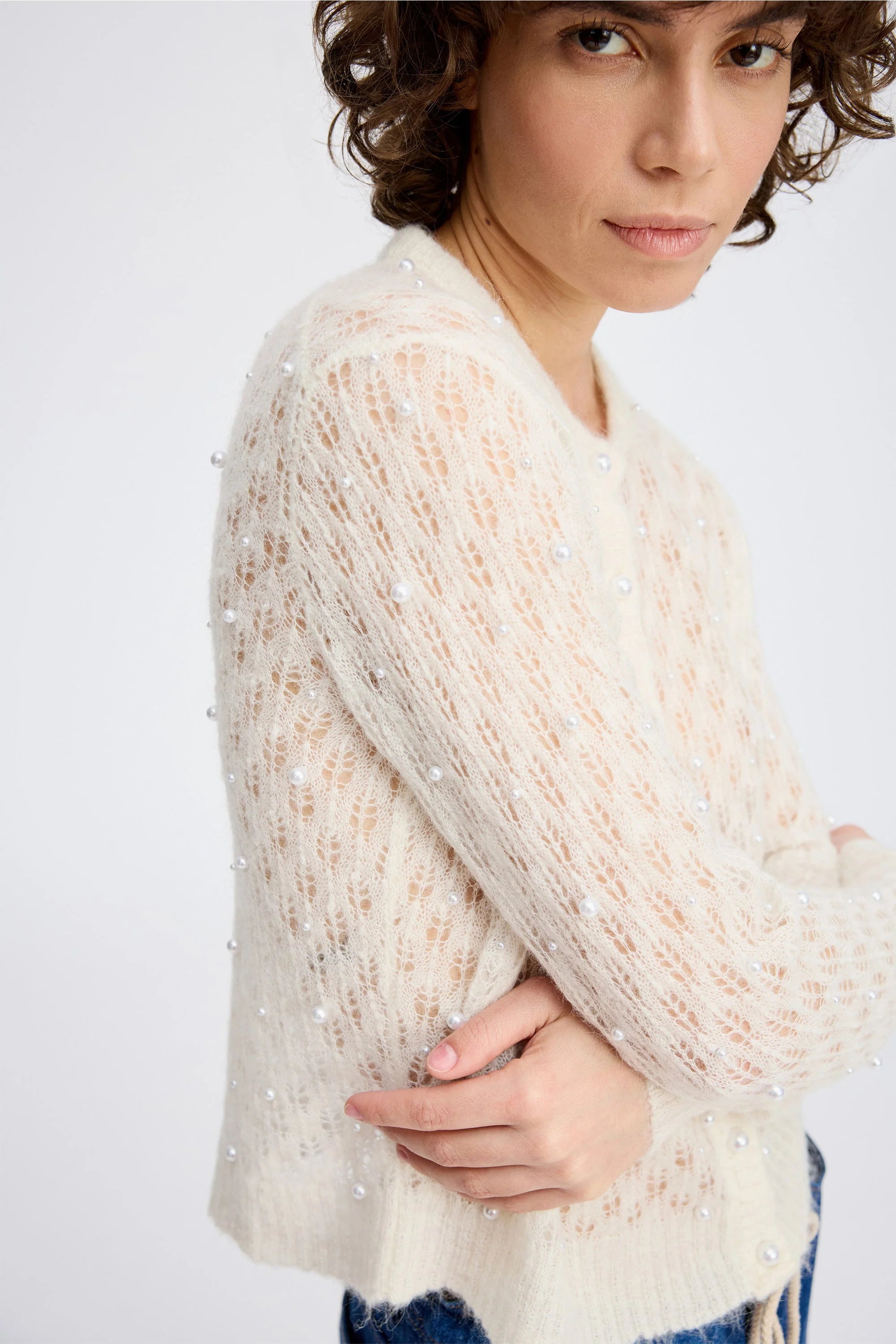 Image of Knit Perli ivory