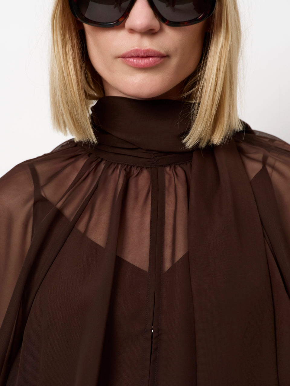 Image of Blouse Sonia espresso brown