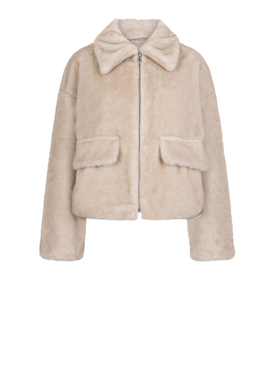 Jacket Bomber Entity faux fur cream