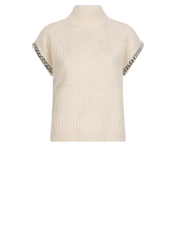 Knit Meloe sleeveless cream