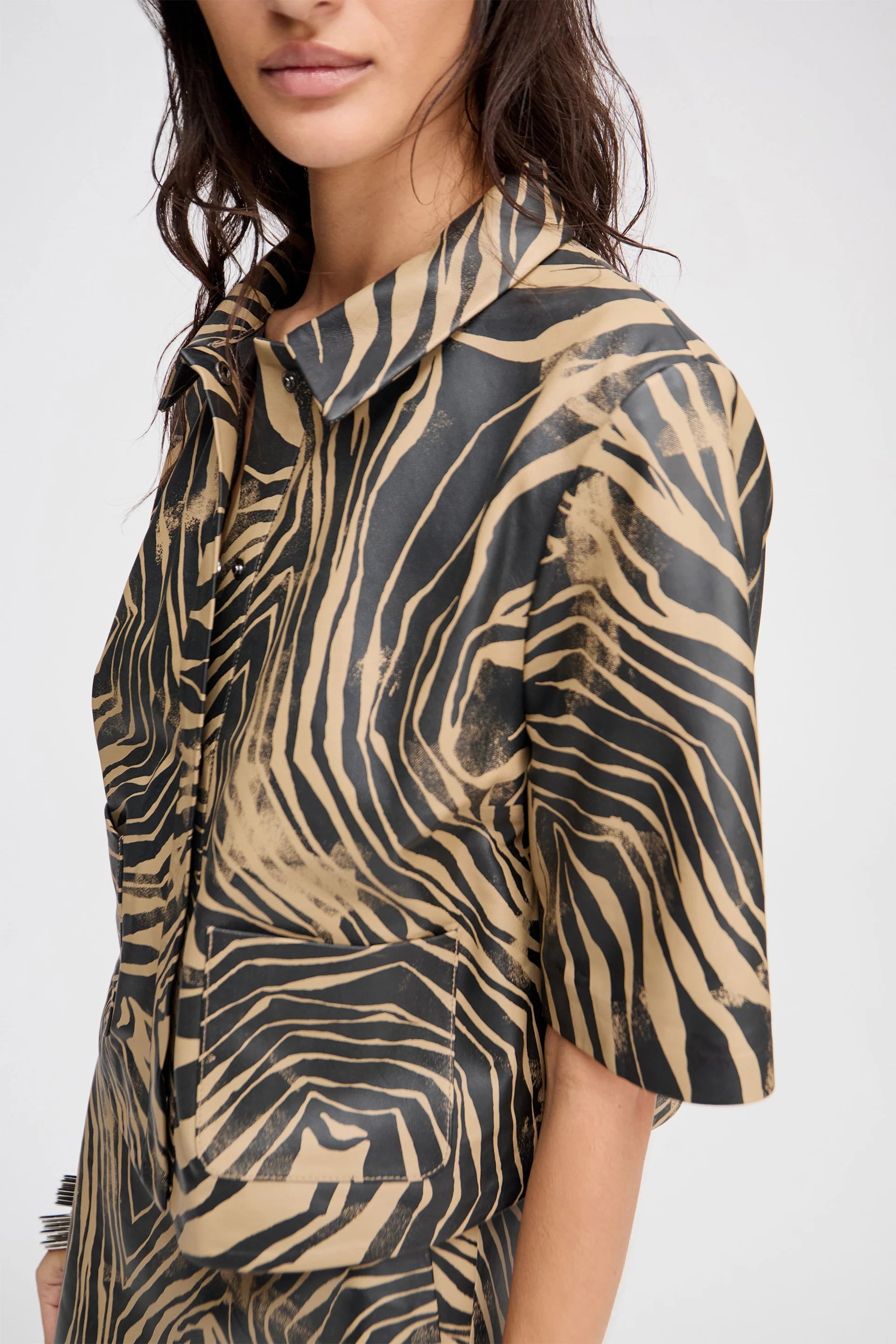 Blouse Lipper camel leather