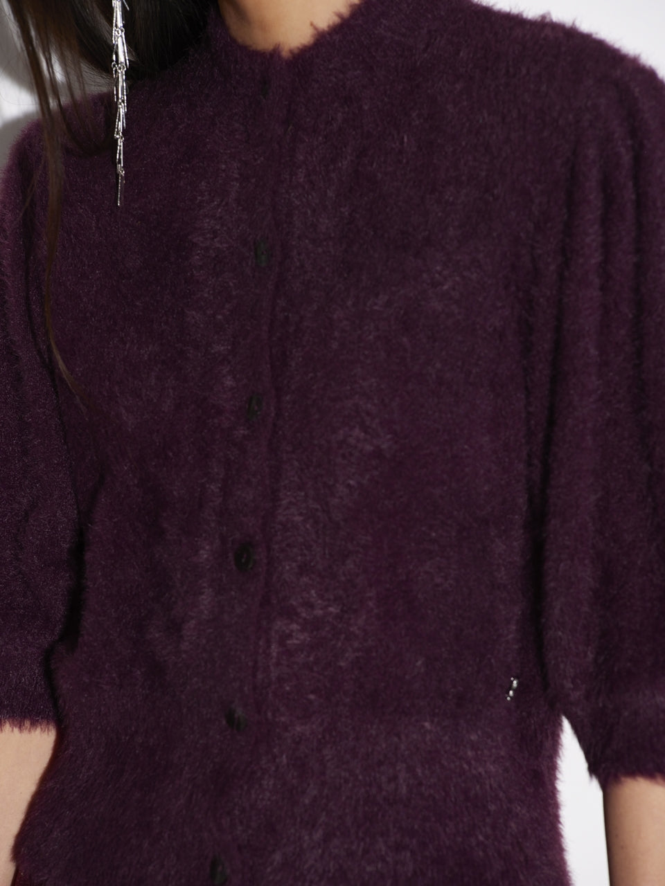 Image of Cardigan Meganne mulberry red