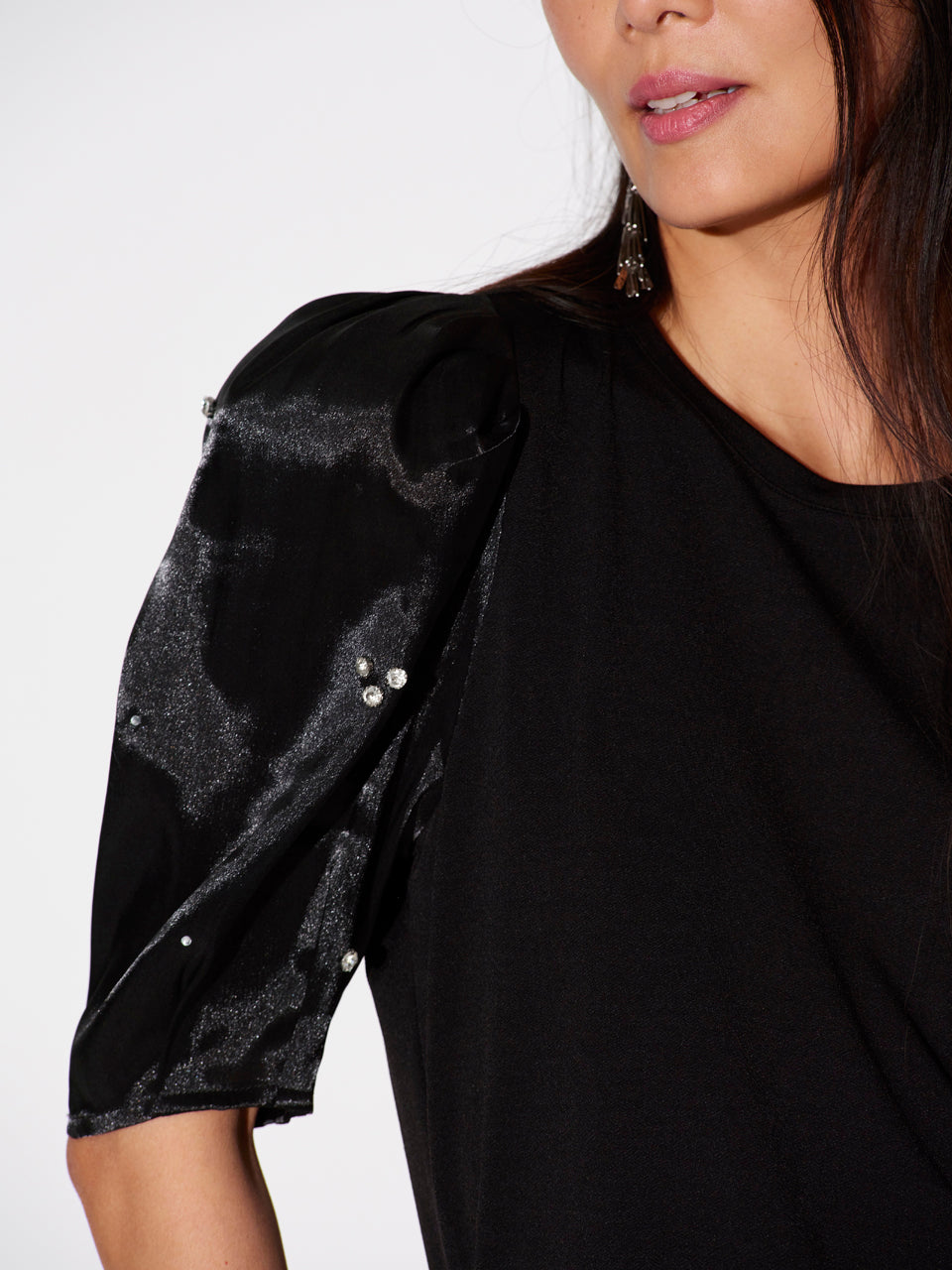 Top Mignon emballished raven