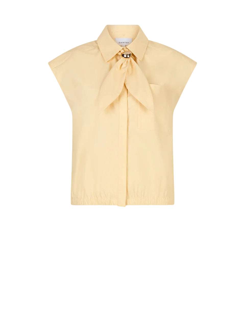 Top Alcon scarf detail yellow