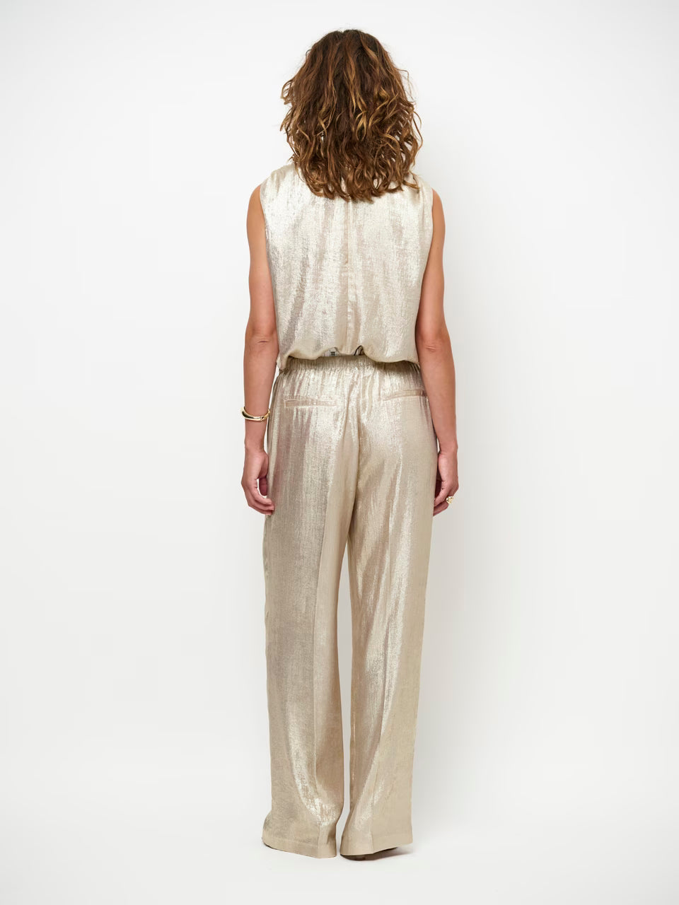 Image of Pants Ido metallic effect