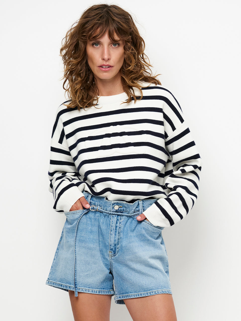 Sweater Twixa logo stripe