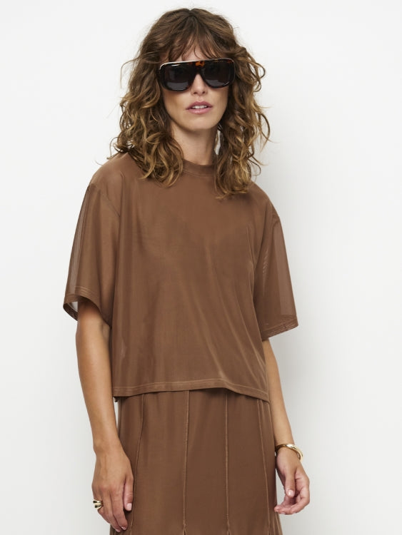 Tee Tenz mesh mocha mousse