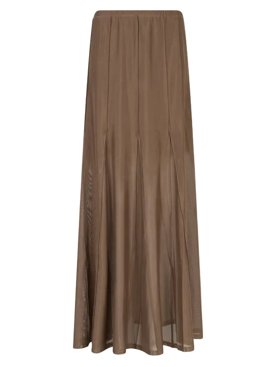 Skirt Solis mesh mocha mousse