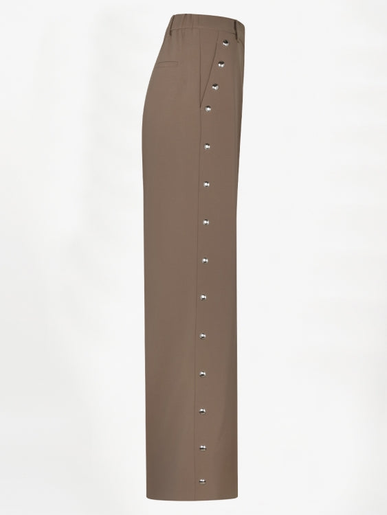 Pants Vey studded clay stone