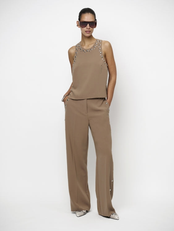 Pants Vey studded clay stone