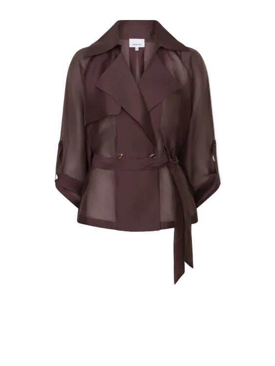 Image of Blazer blouse Svea cacao berry