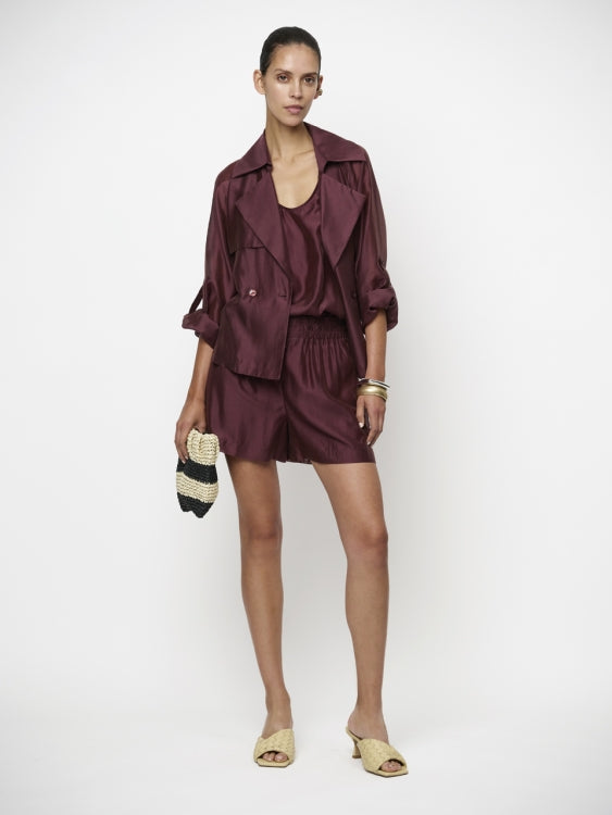 Image of Blazer blouse Svea cacao berry