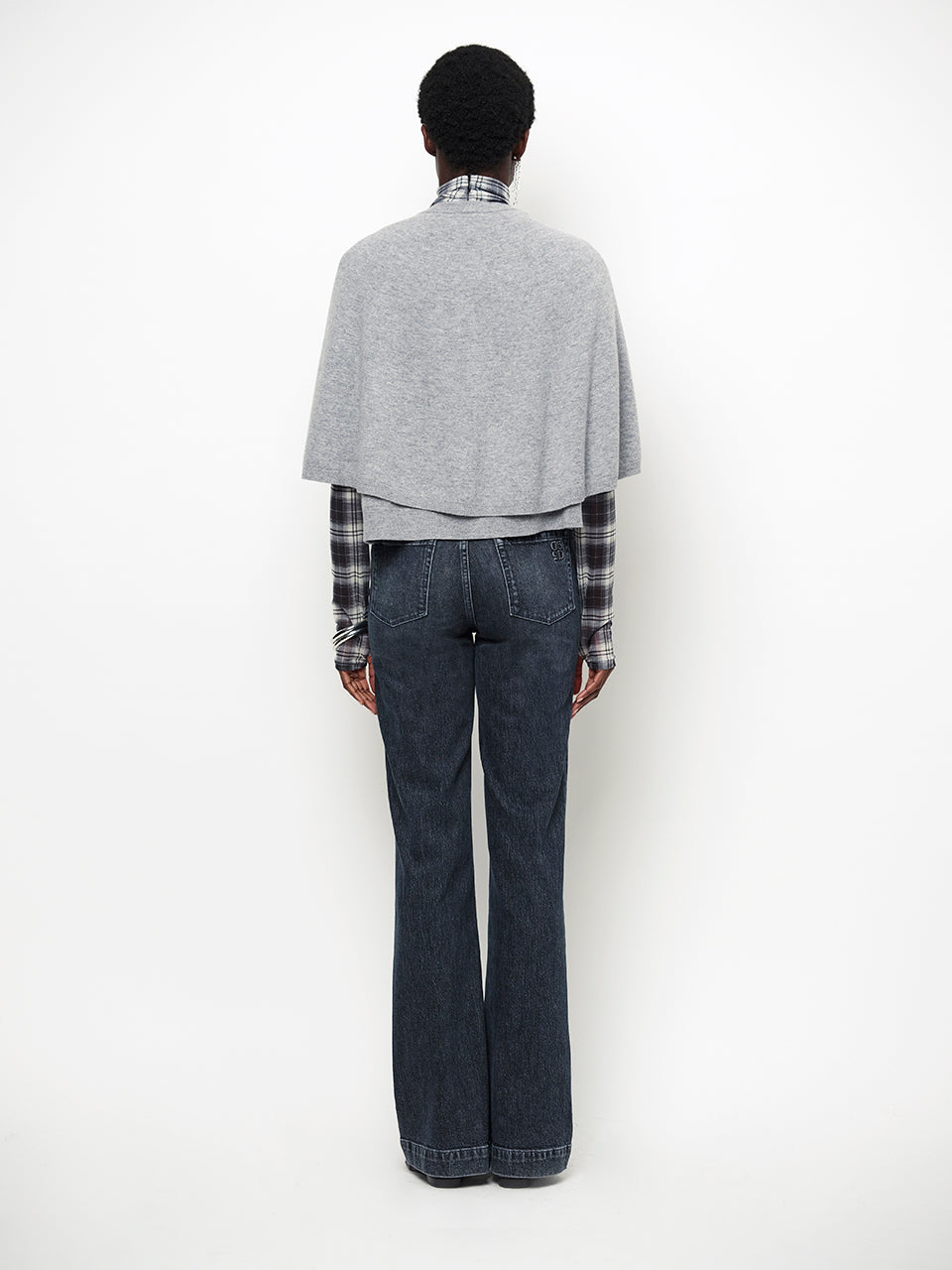Knit Camyl cape grey