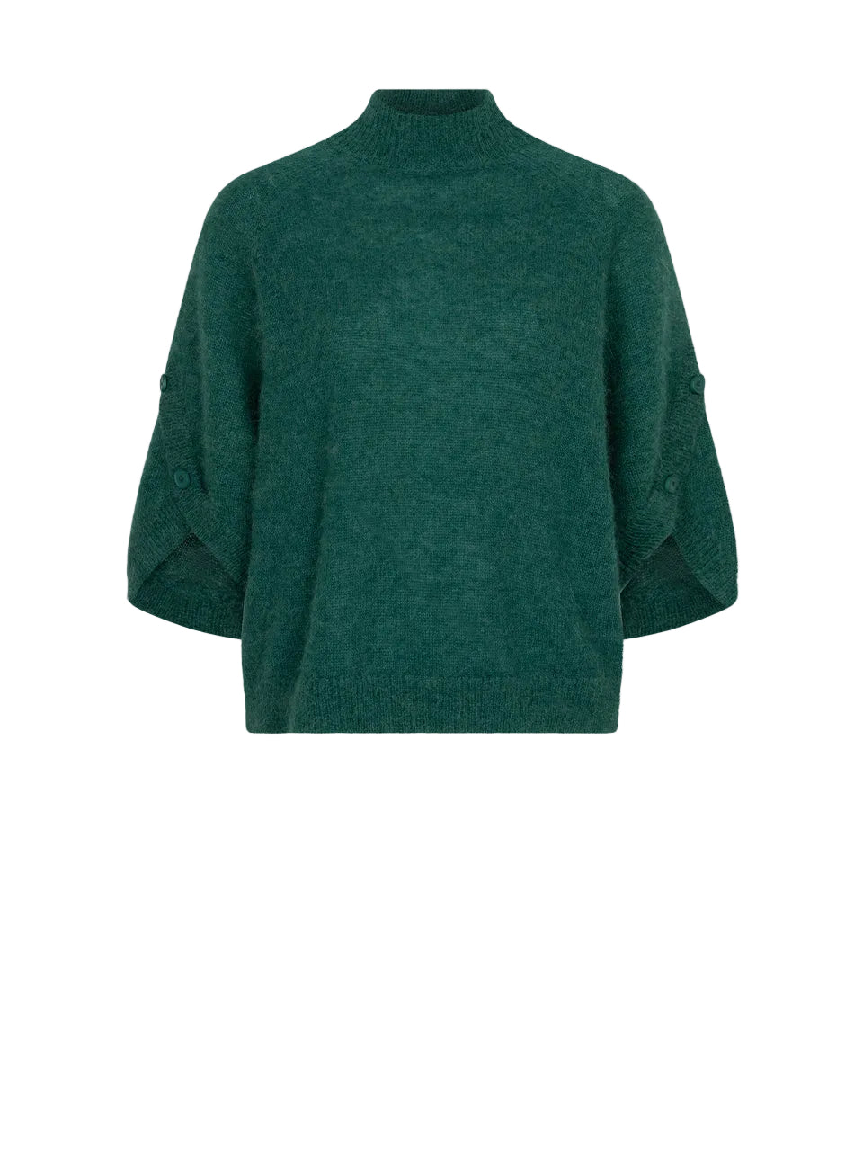 Knit Mahani cape sweater evergreen