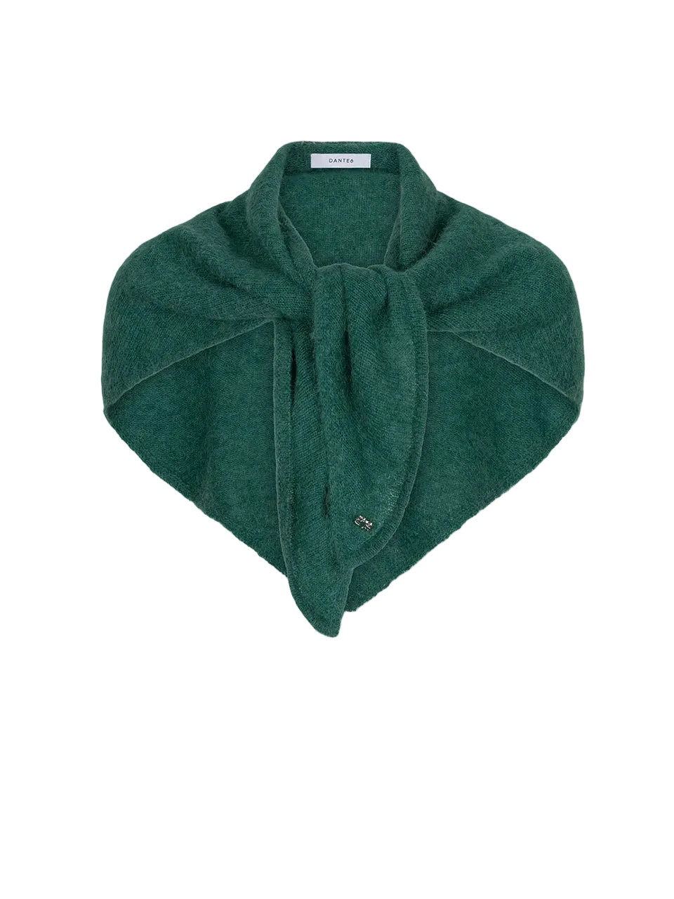 Scarf Skai knitted triangular evergreen