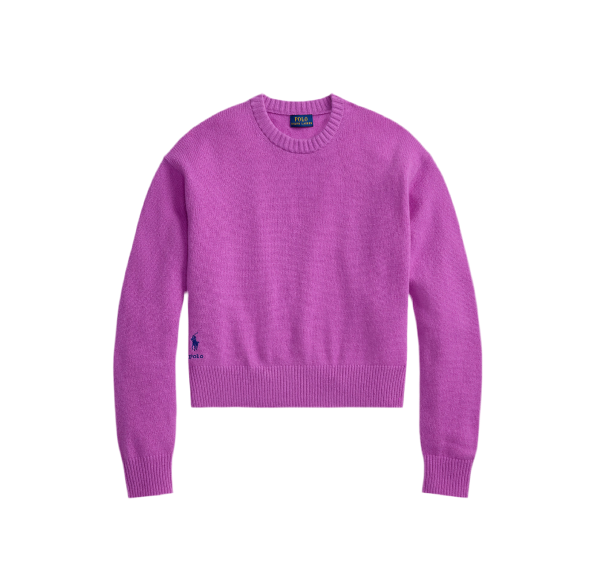 Knit cashmere purple