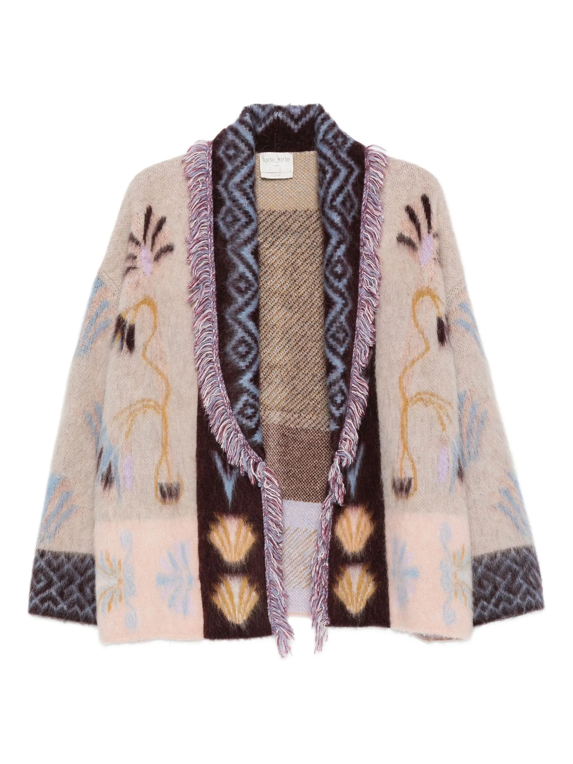 Cardigan baby alpaca "sogni" jacquard