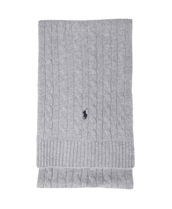 Scarf wol/cashmere grey