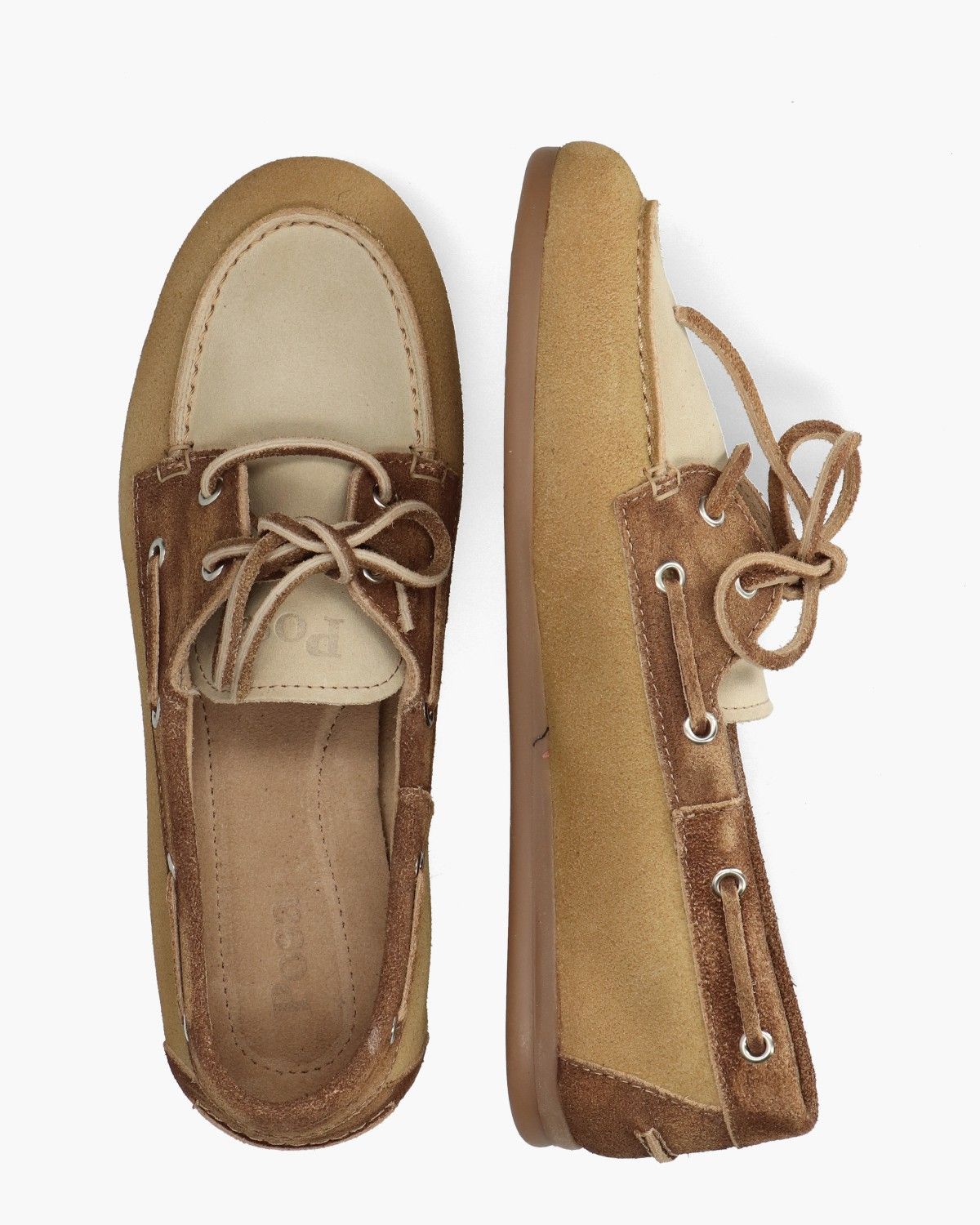 Boat loafer tan patched