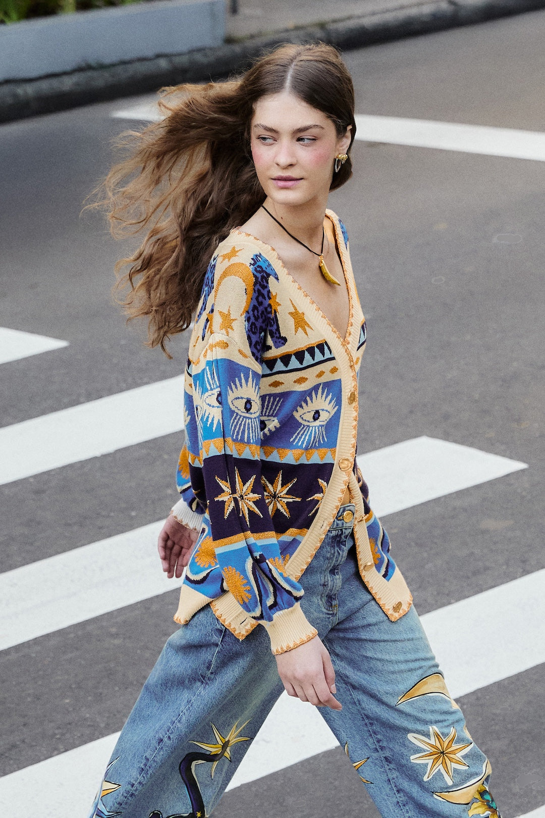 Cardigan Ainika mystical blue