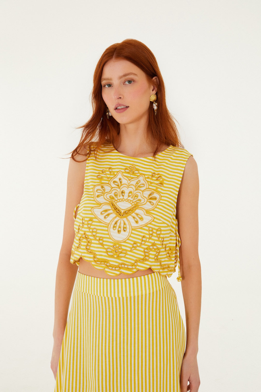 Image of Blouse stripes yellow