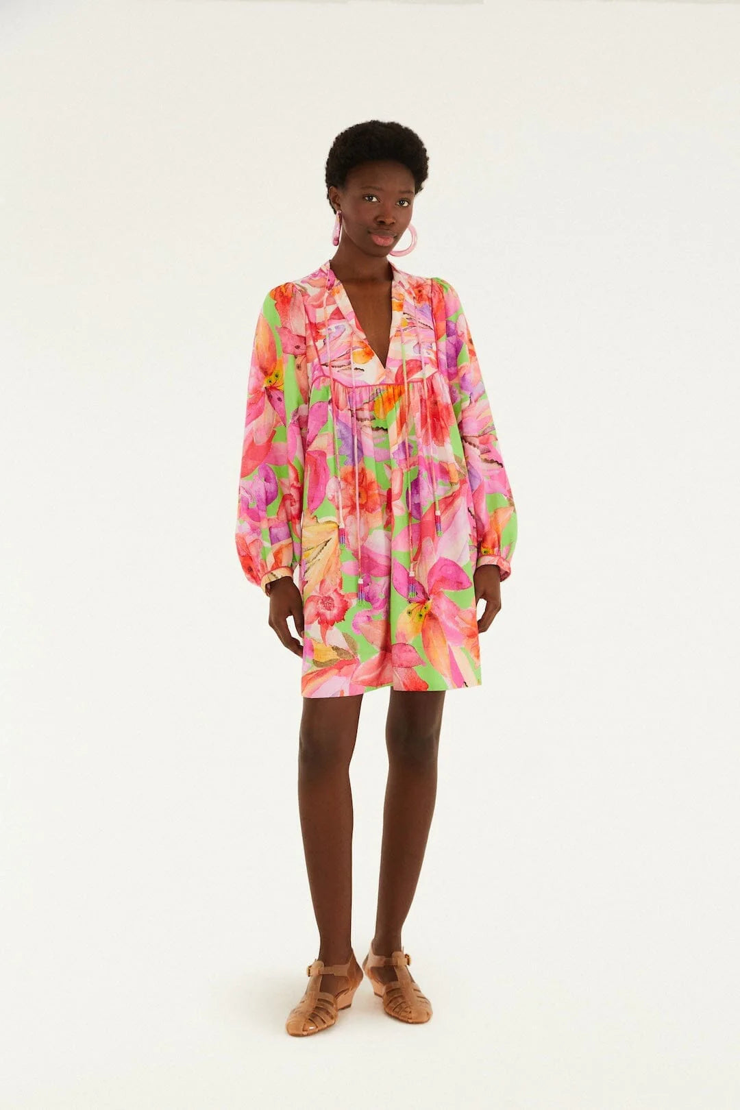 Dress short Artsy floral multi