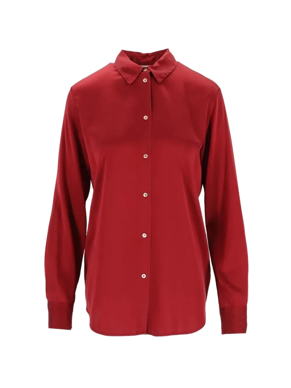Image of Blouse stretch silk pomegranate