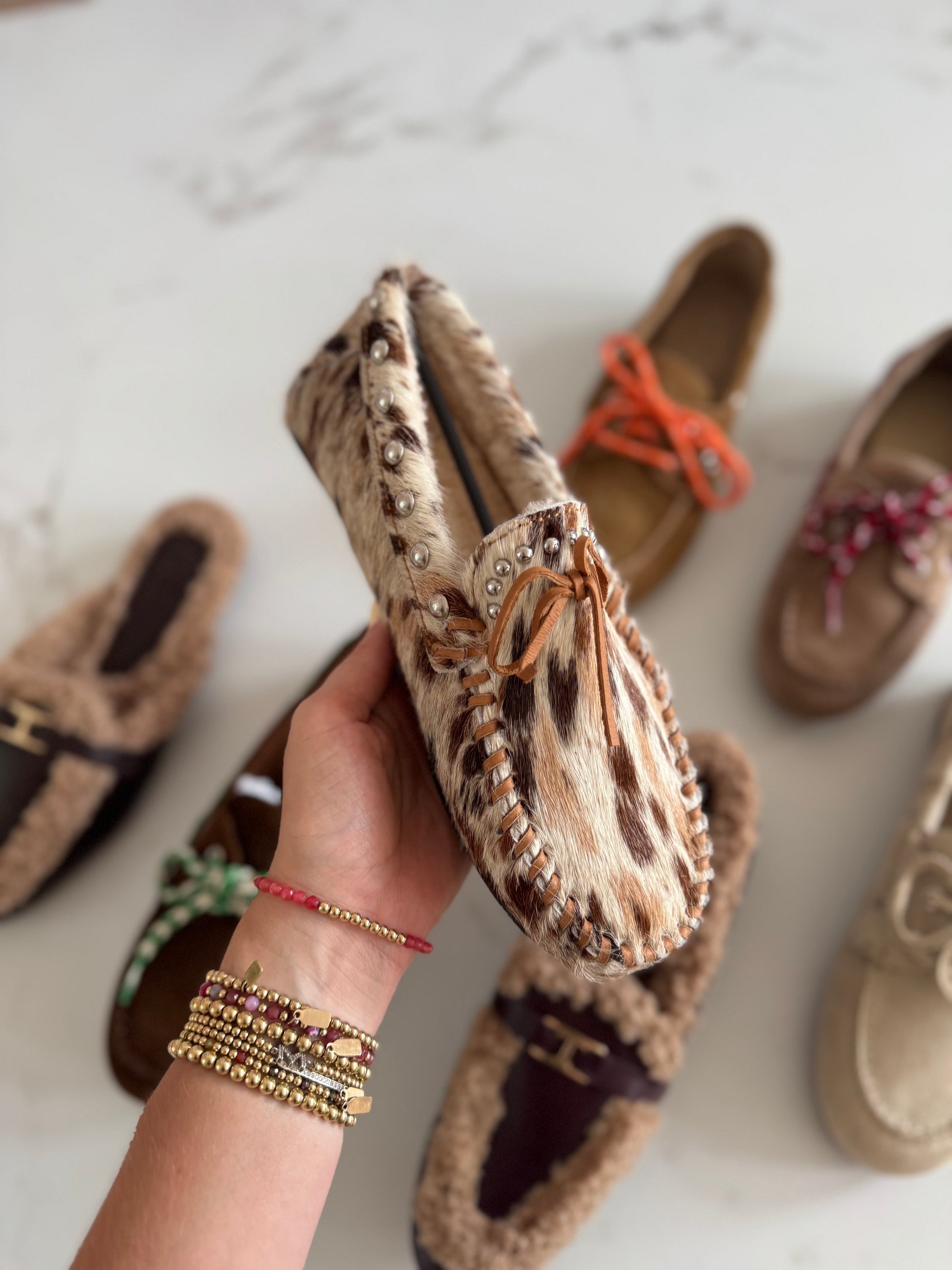Boat loafer pony jungle teddy bear