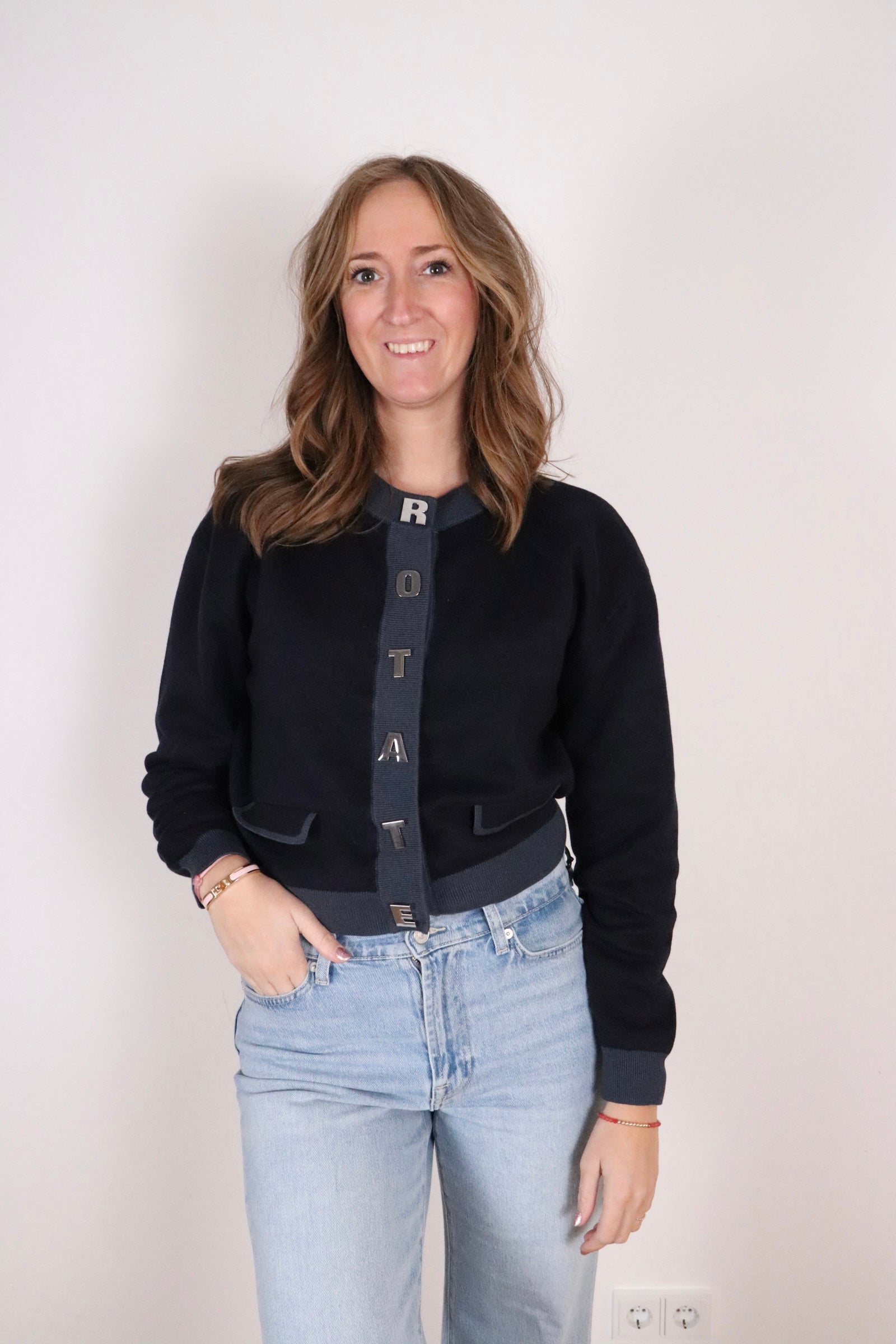 Cardigan knit sky captain