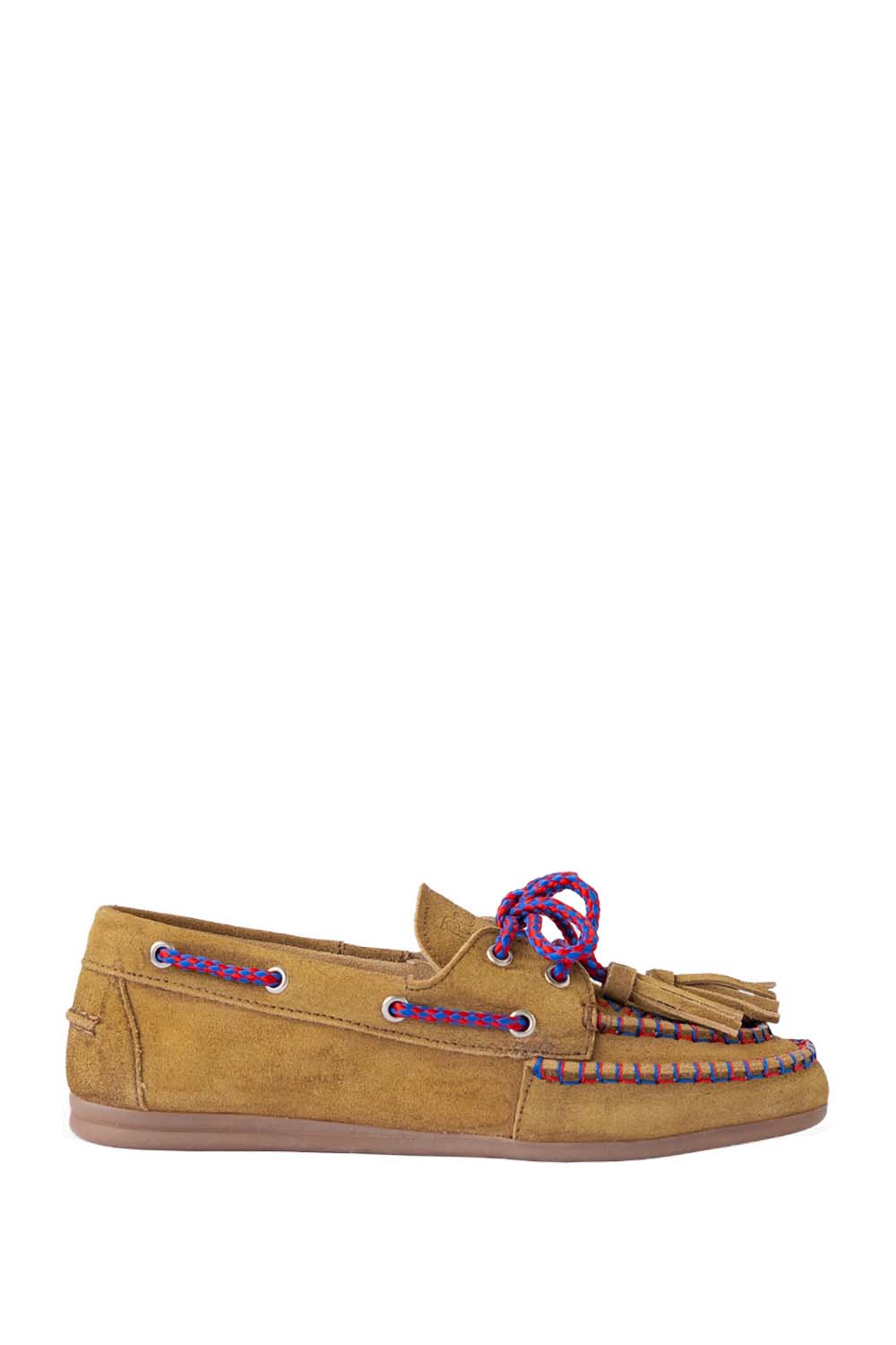 Boat loafer tan coloured stitch