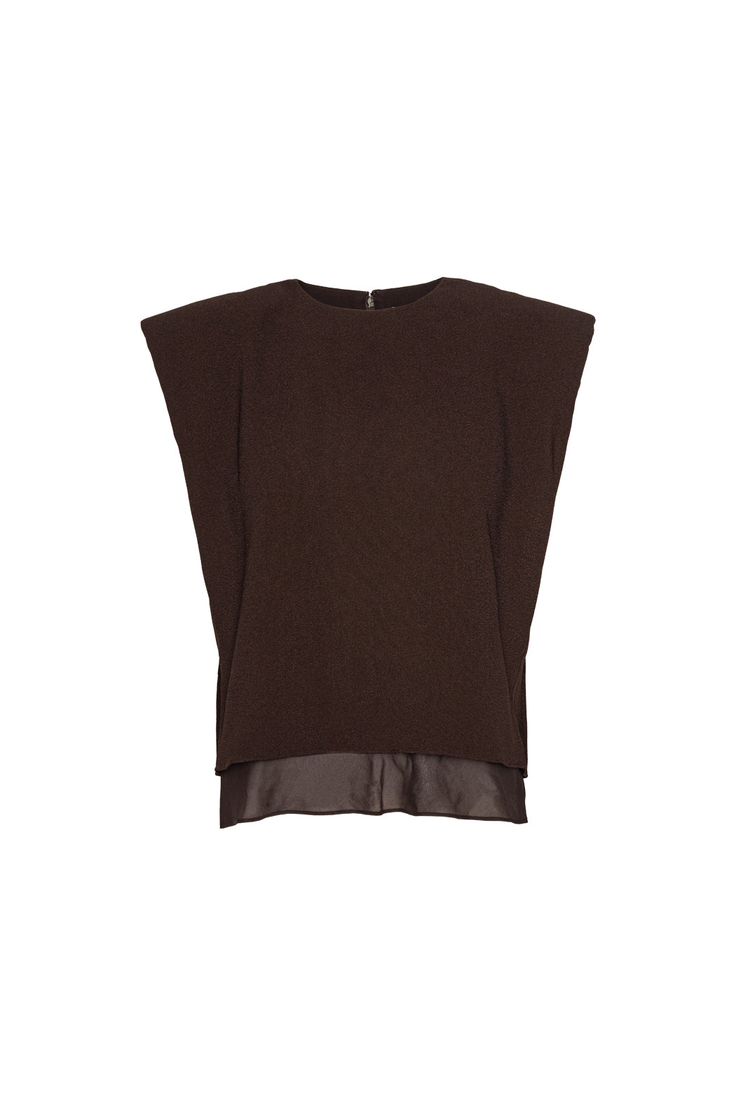 Top two layer boxy brown