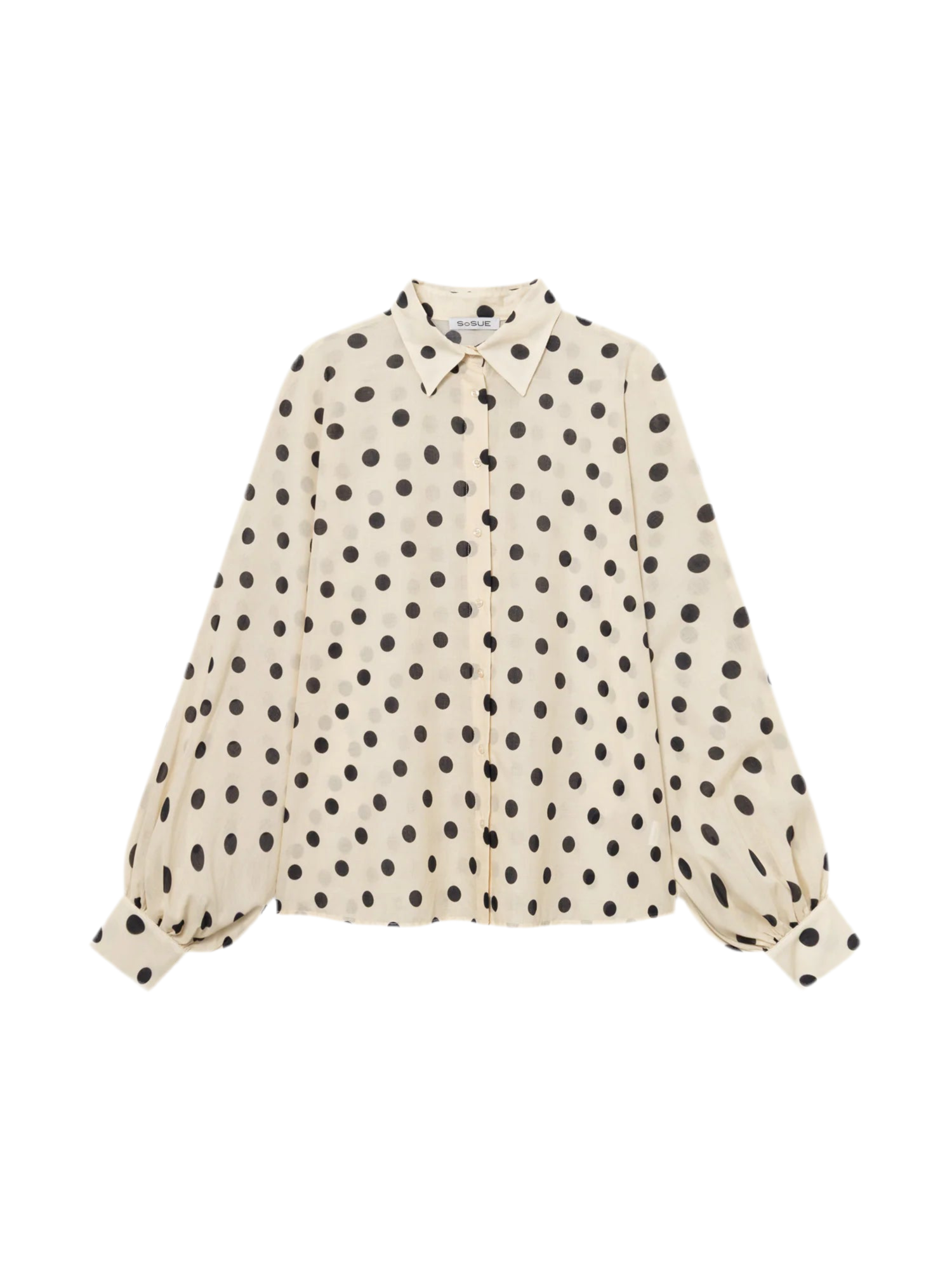 Blouse Antonia voile dots ecru
