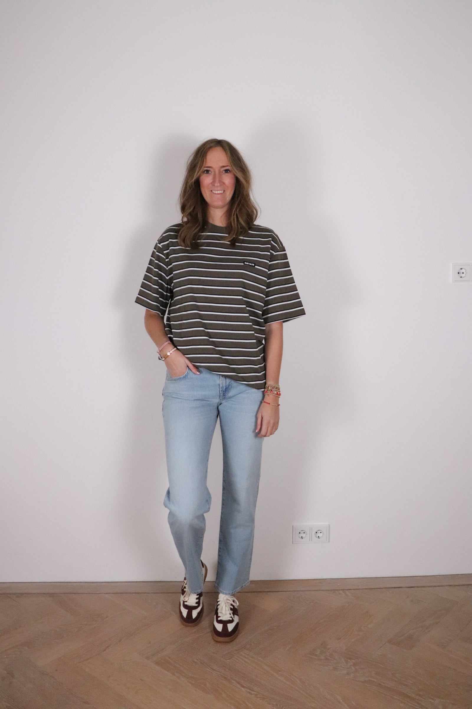 Tee tarmac comb stripe