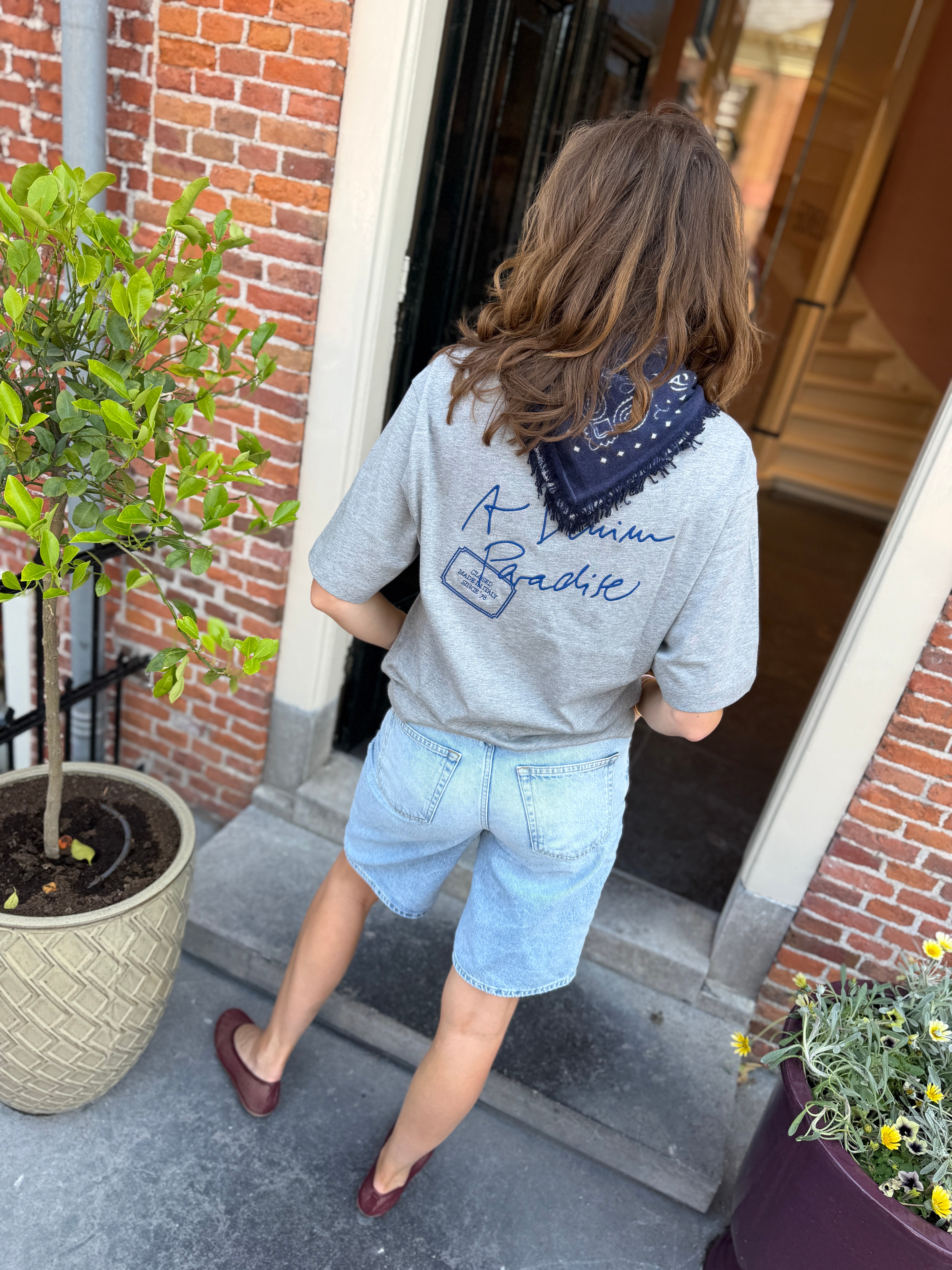 Image of Bandana cashmere navy
