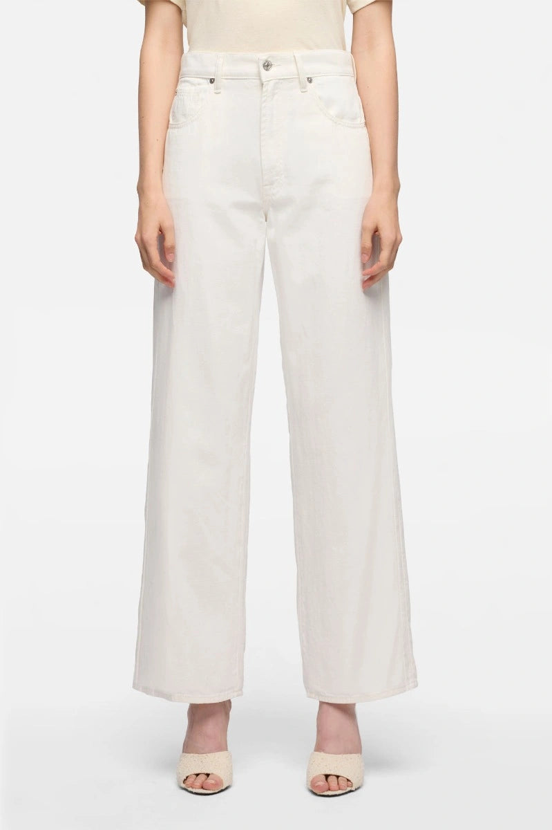 Stove straight linen white