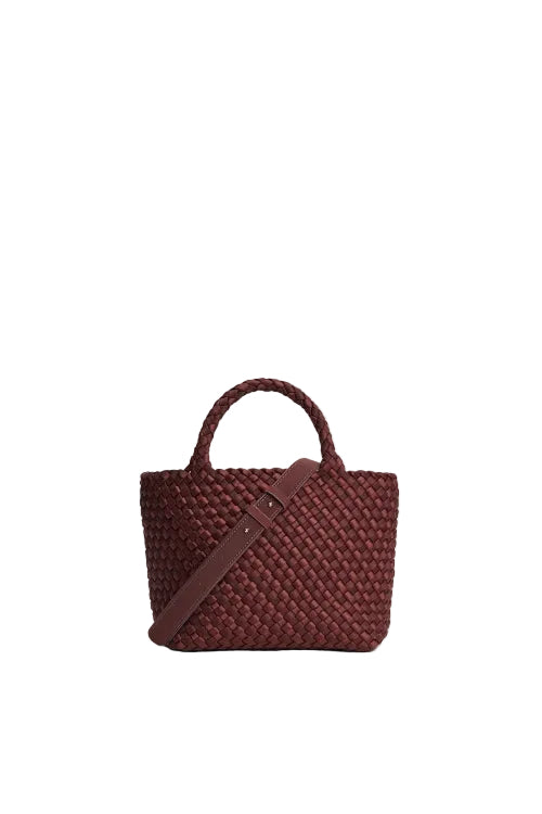 Image of Bag Midi inkberry satin stripe