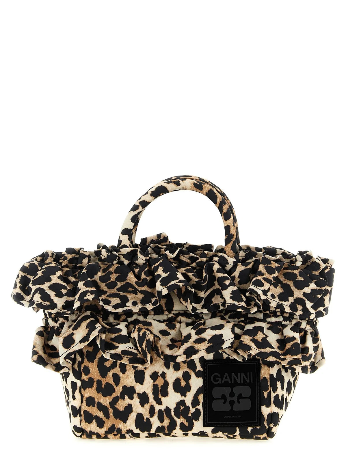Bag mini ruffle leopard