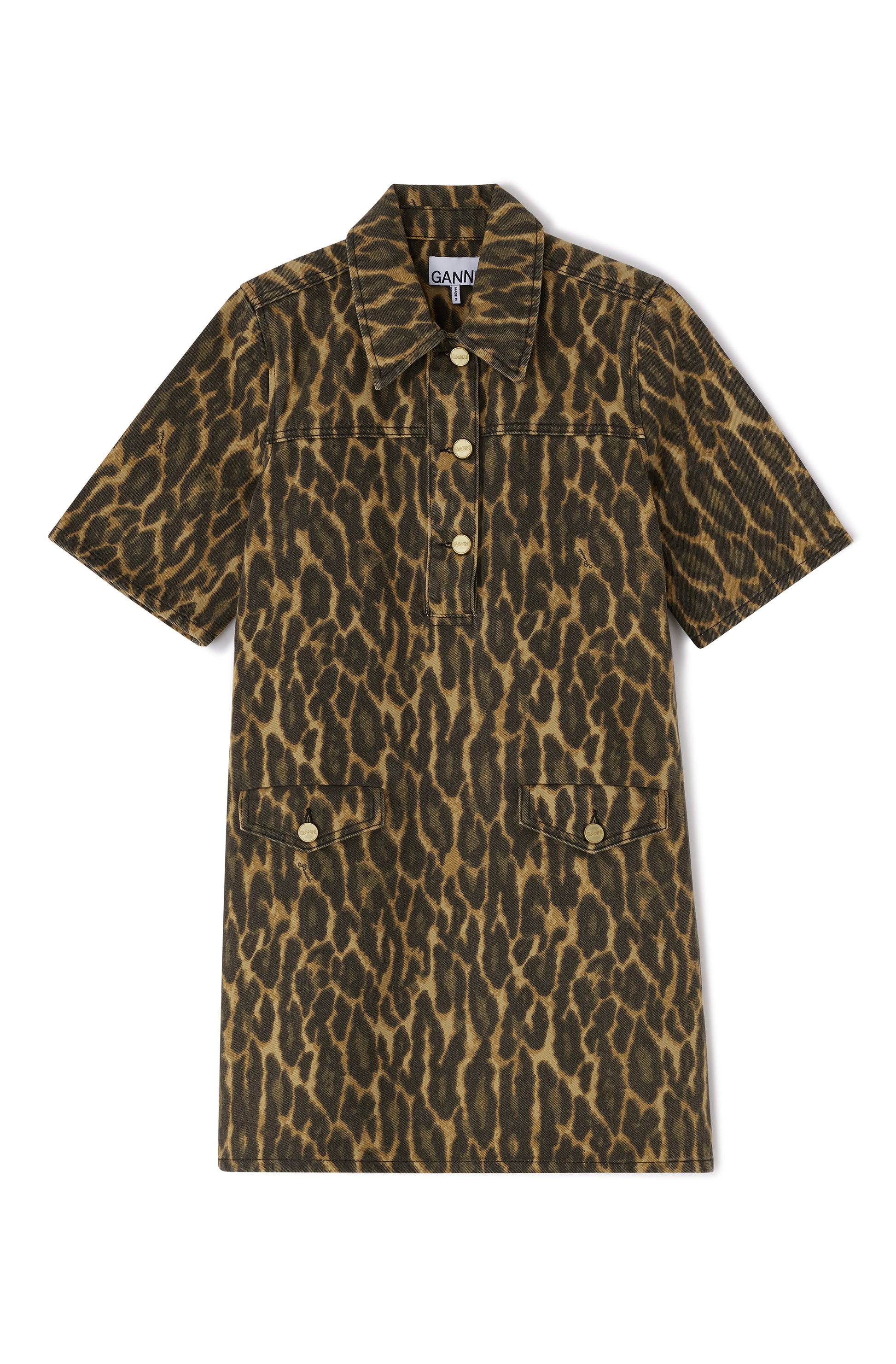 Dress leopard brown khaki