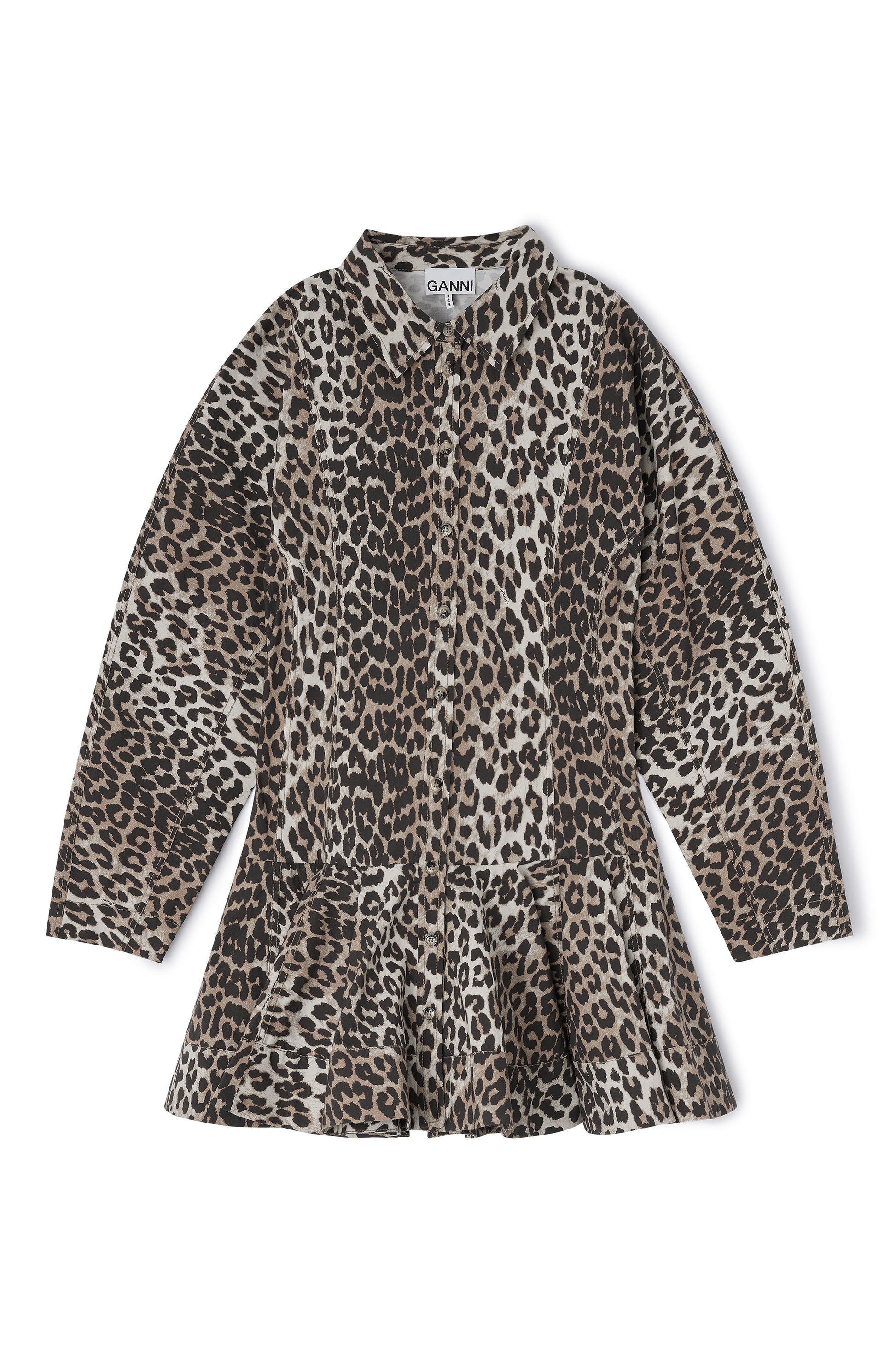 Dress leopard stretch cotton